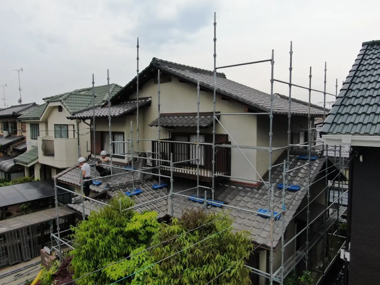 工事中⑥足場