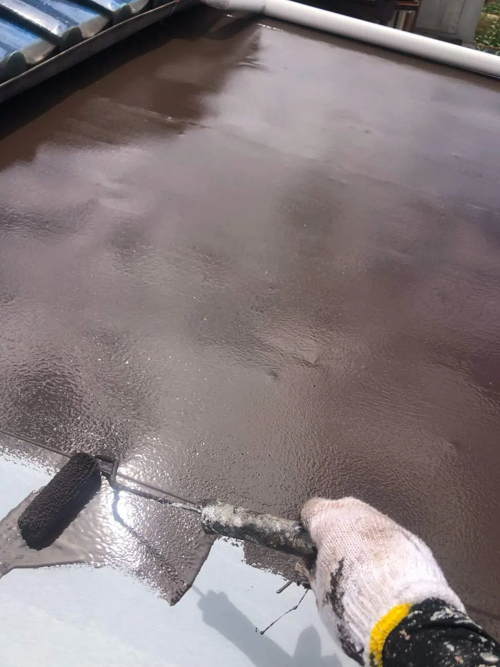 工事中➂屋根塗装