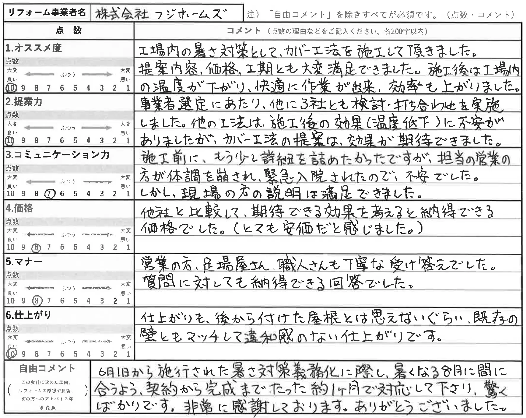 お客様の声 滋賀県栗東市観音寺P様邸 屋根新設断熱工法･樋取替