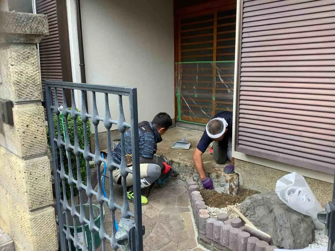 京都府宇治市　外構内装リフォーム　工事中