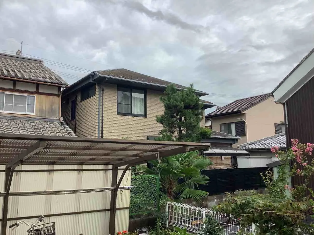 滋賀県近江八幡市で屋根リフォーム 工事前