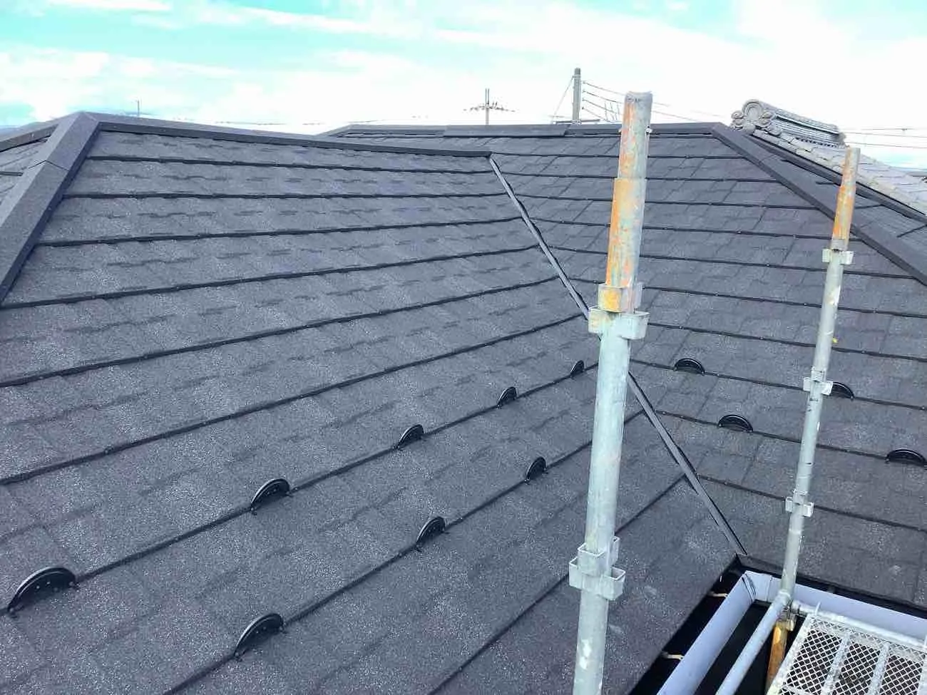 滋賀県近江八幡市で屋根リフォーム 工事後