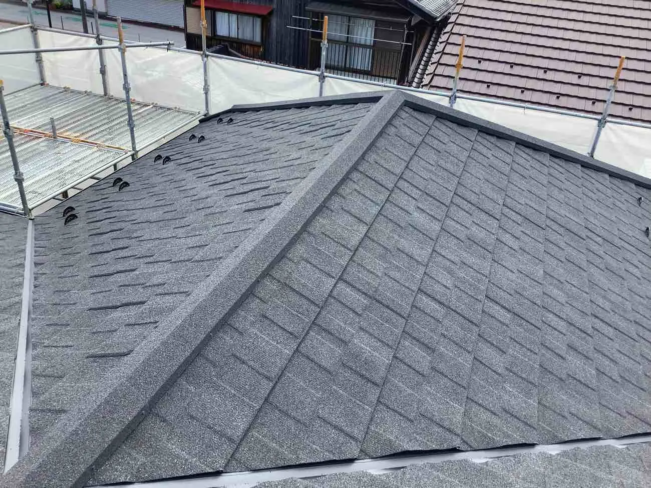 滋賀県近江八幡市で屋根リフォーム　工事後