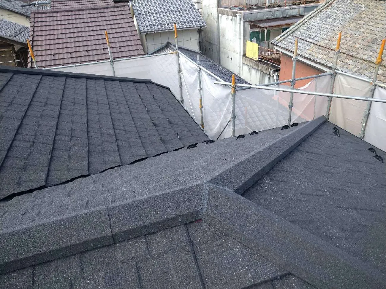 滋賀県近江八幡市で屋根リフォーム　工事後