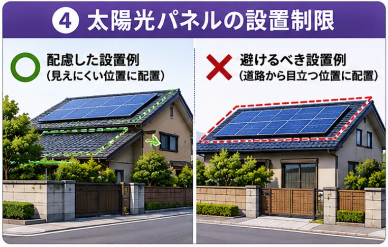 太陽光パネルの設置制限