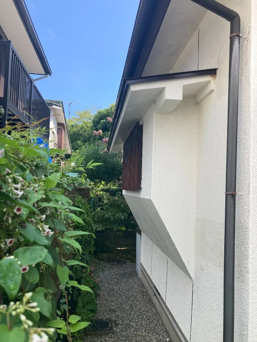 滋賀県大津市で外壁塗装･樋取替 K様邸の施工事例（現地調査～工事前）