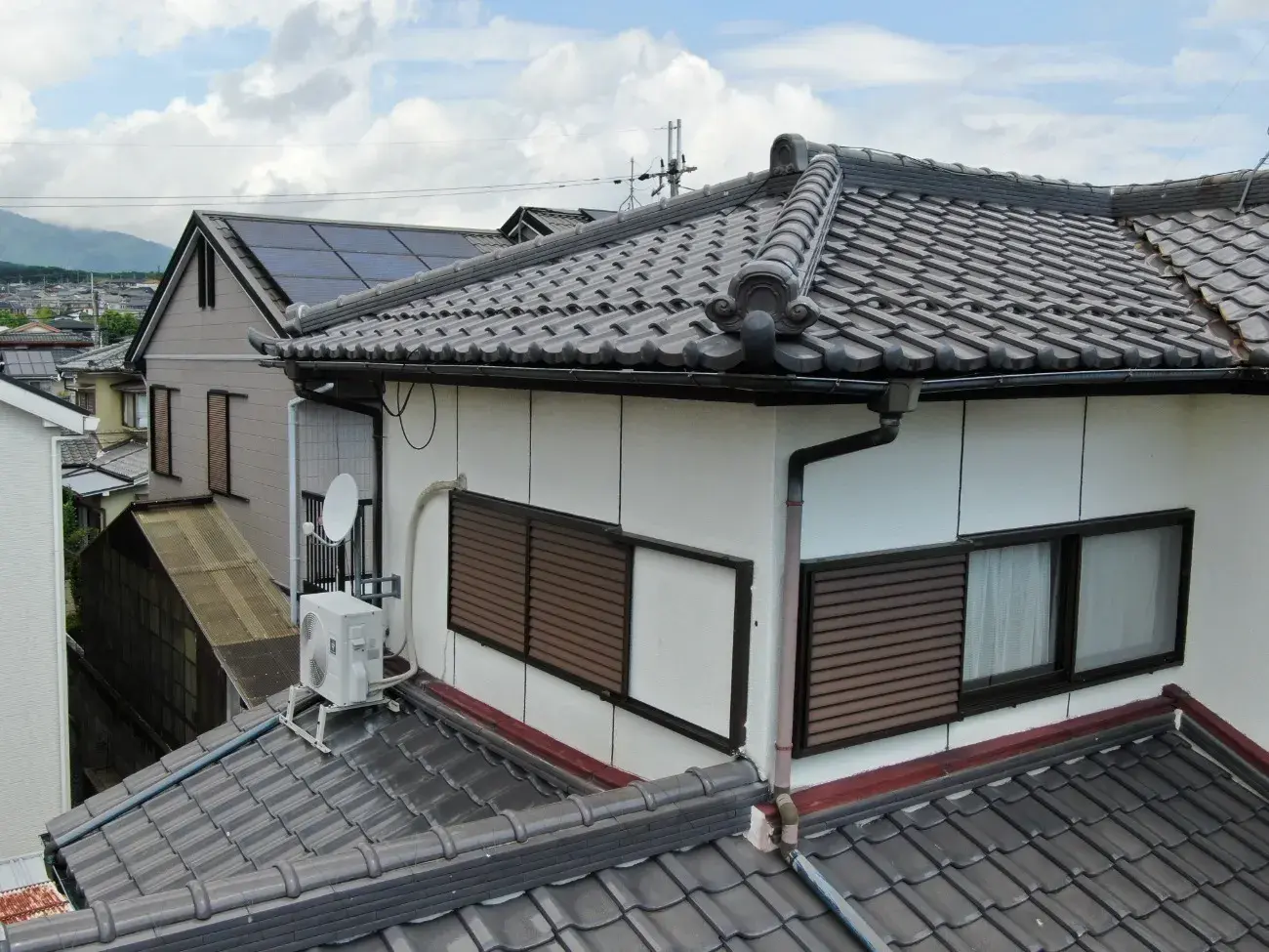 滋賀県大津市で外壁塗装･樋取替 K様邸の施工事例（現地調査～工事前）