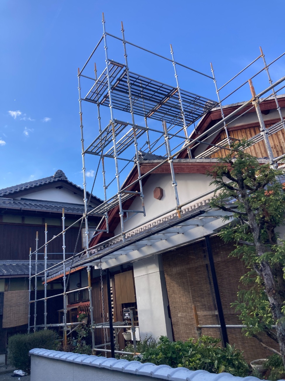 滋賀県草津市　屋根リフォーム　工事中