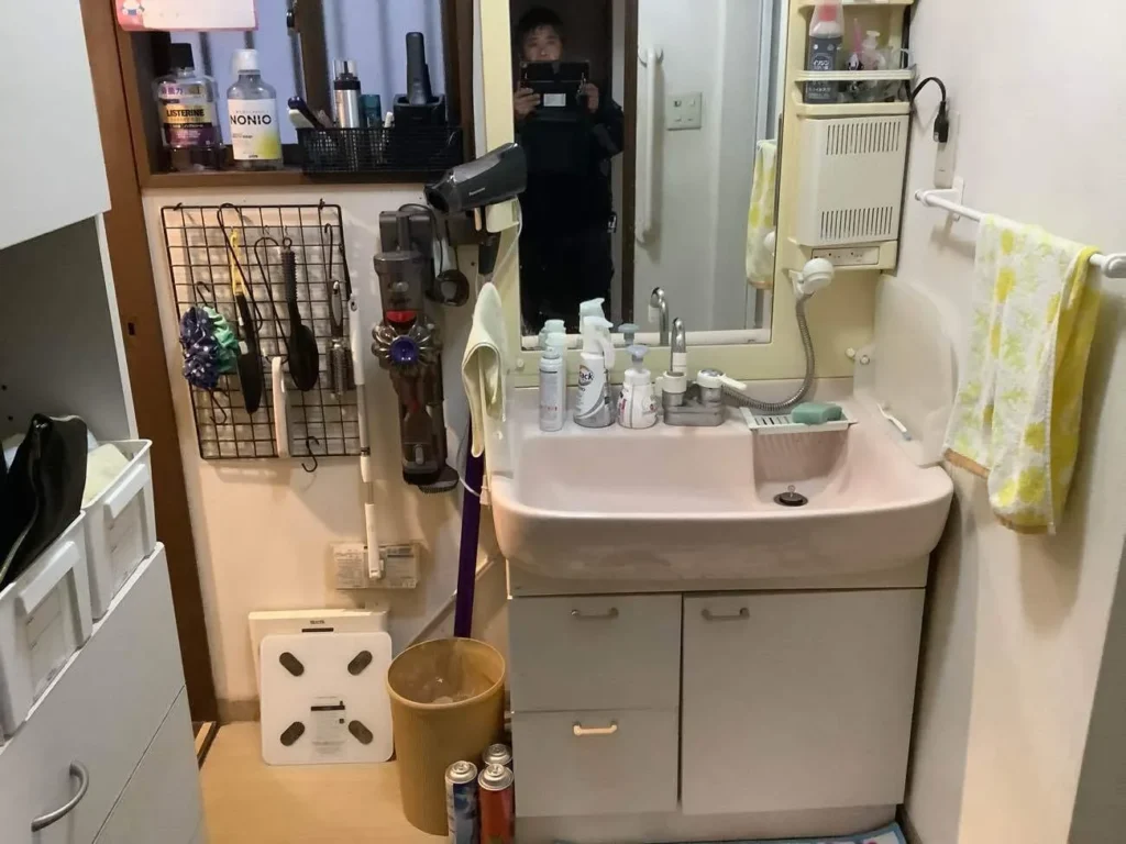 西京区 K様邸 水まわりリフォーム 洗面所着工前