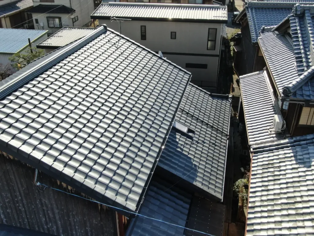 滋賀県草津市　屋根リフォーム　完成