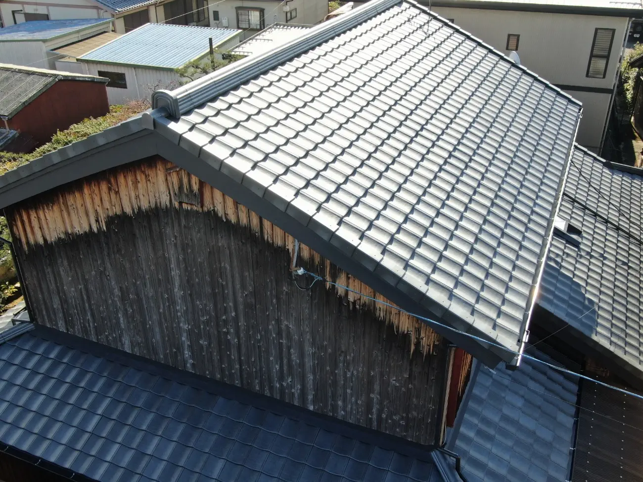 滋賀県草津市　屋根リフォーム　完成