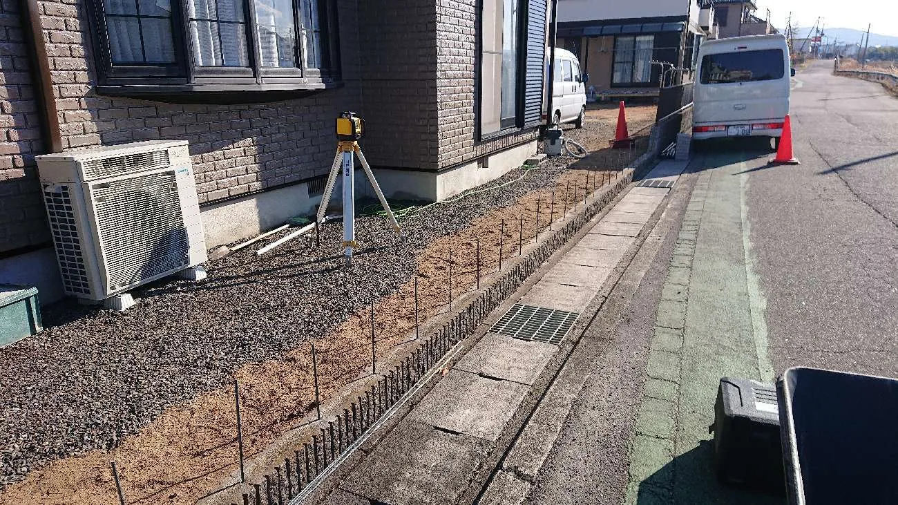 滋賀県草津市でエクステリアリフォーム 工事中