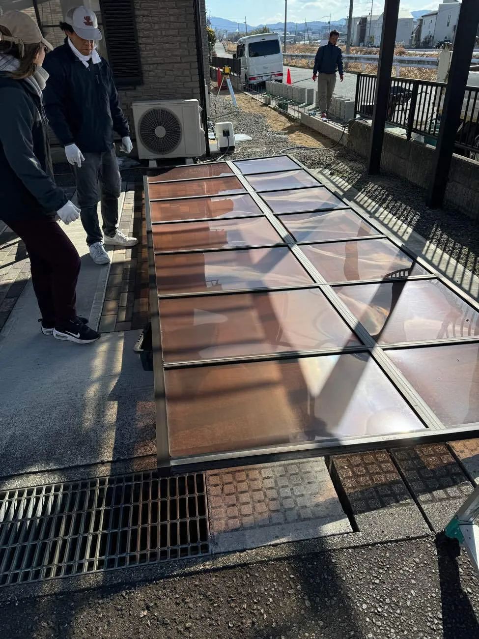 滋賀県草津市でエクステリアリフォーム 工事中