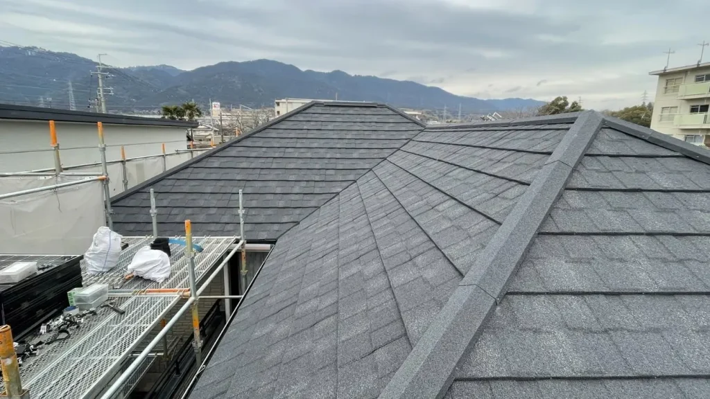 滋賀県大津市　屋根工事中